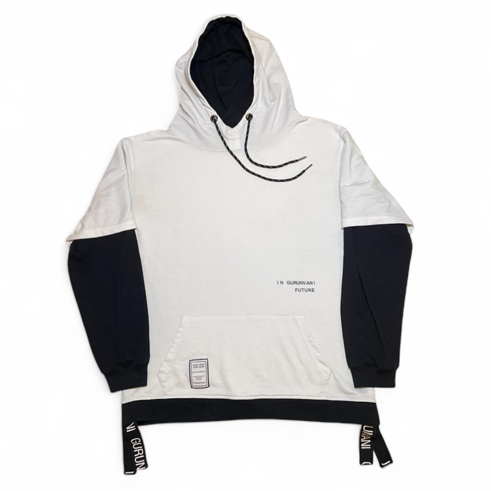 White and Black Hoodie